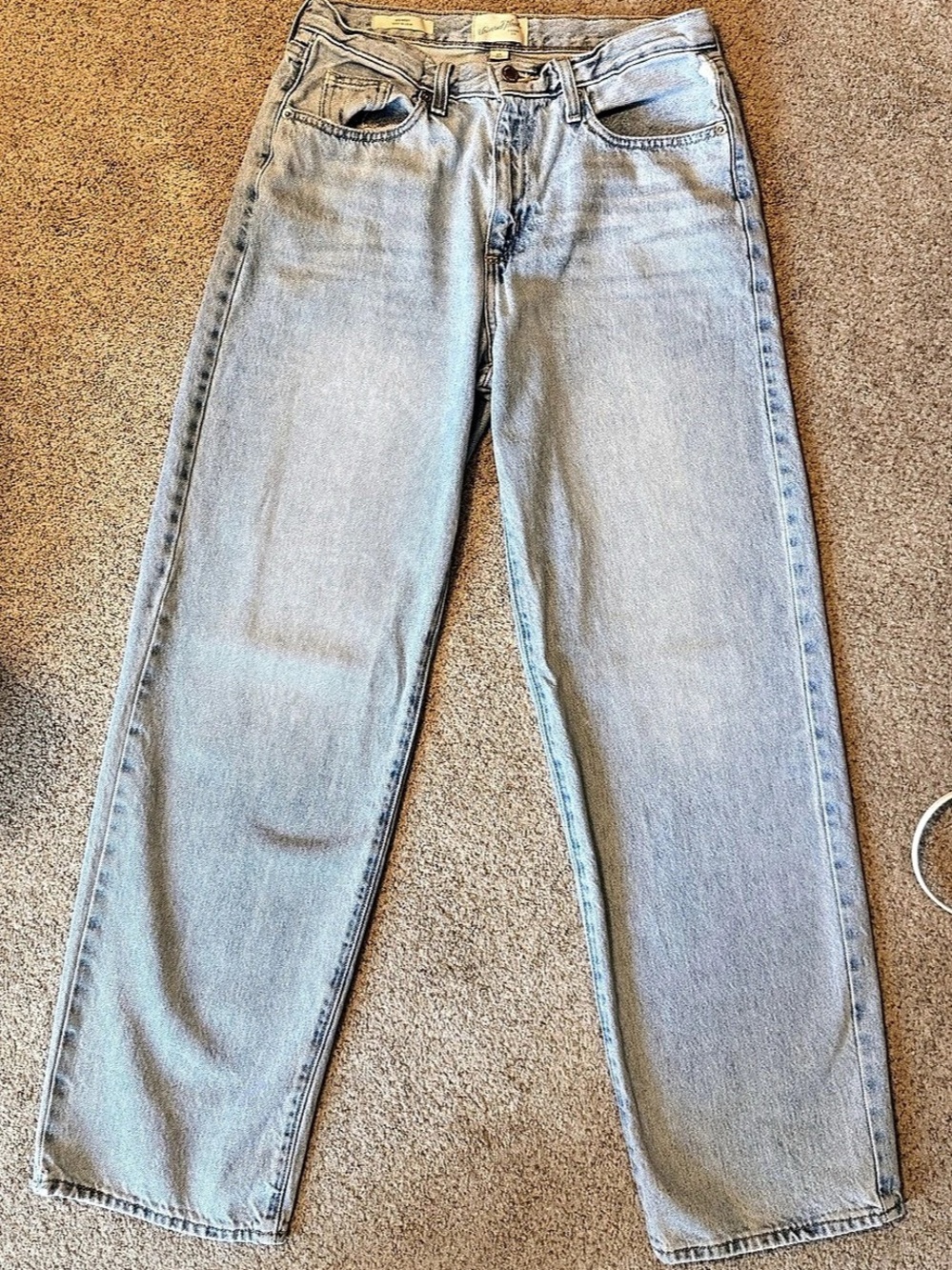 Universal Thread Mid-Rise 90's Baggy Jeans Blue Waist 6